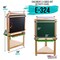 Three Sided Art Station, Wooden Activity Easel with Paper Roll & Shelf - Easel for Drawing, Magnetic Whiteboard, Chalkboard Artist Station & Plastic Paint Cups